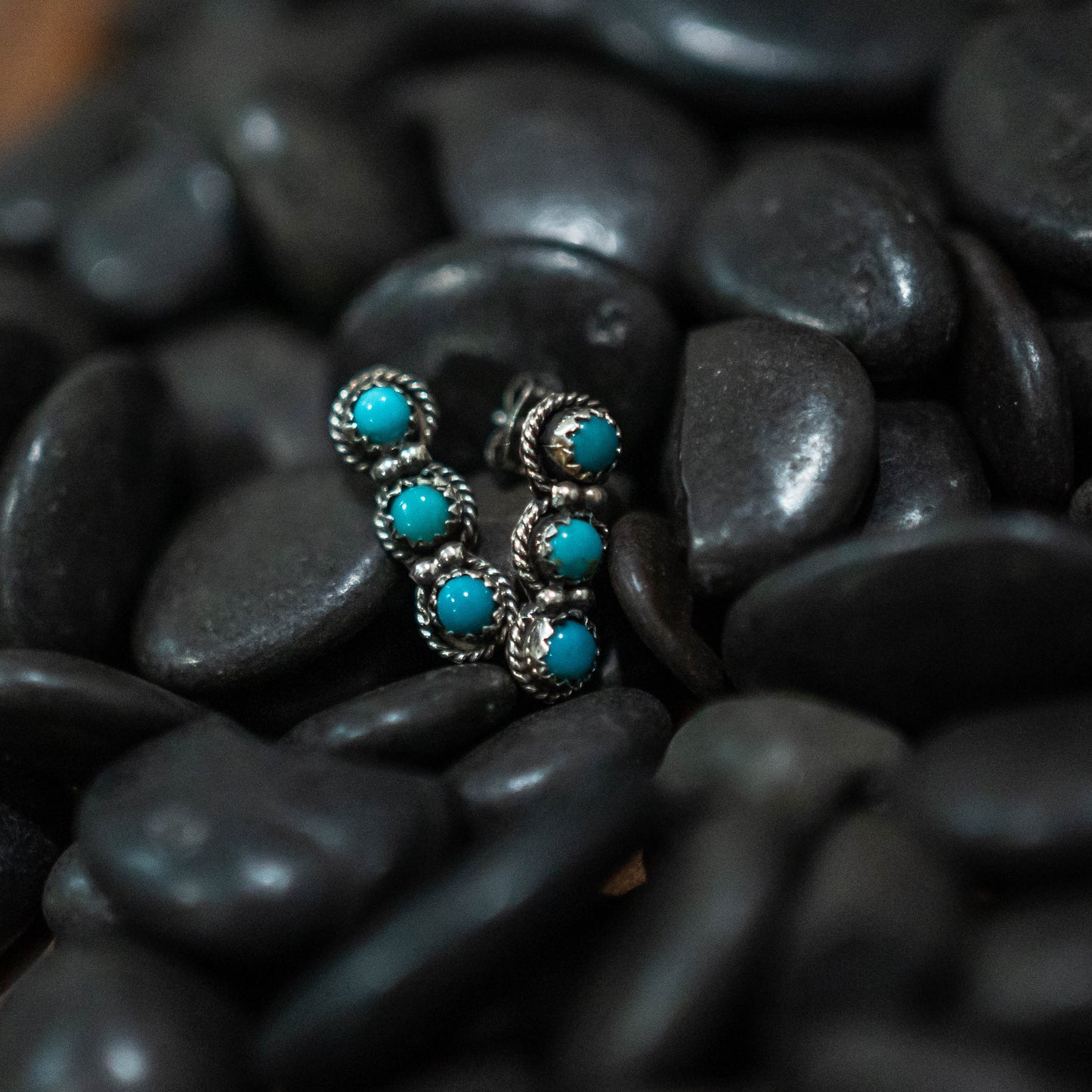 Mini Turquoise Drop Earrings