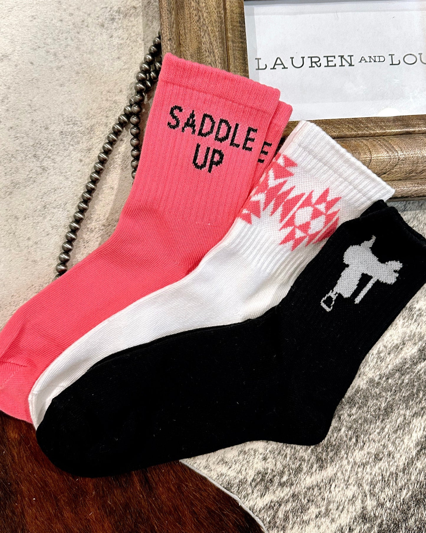 Saddle Up Sock Trio