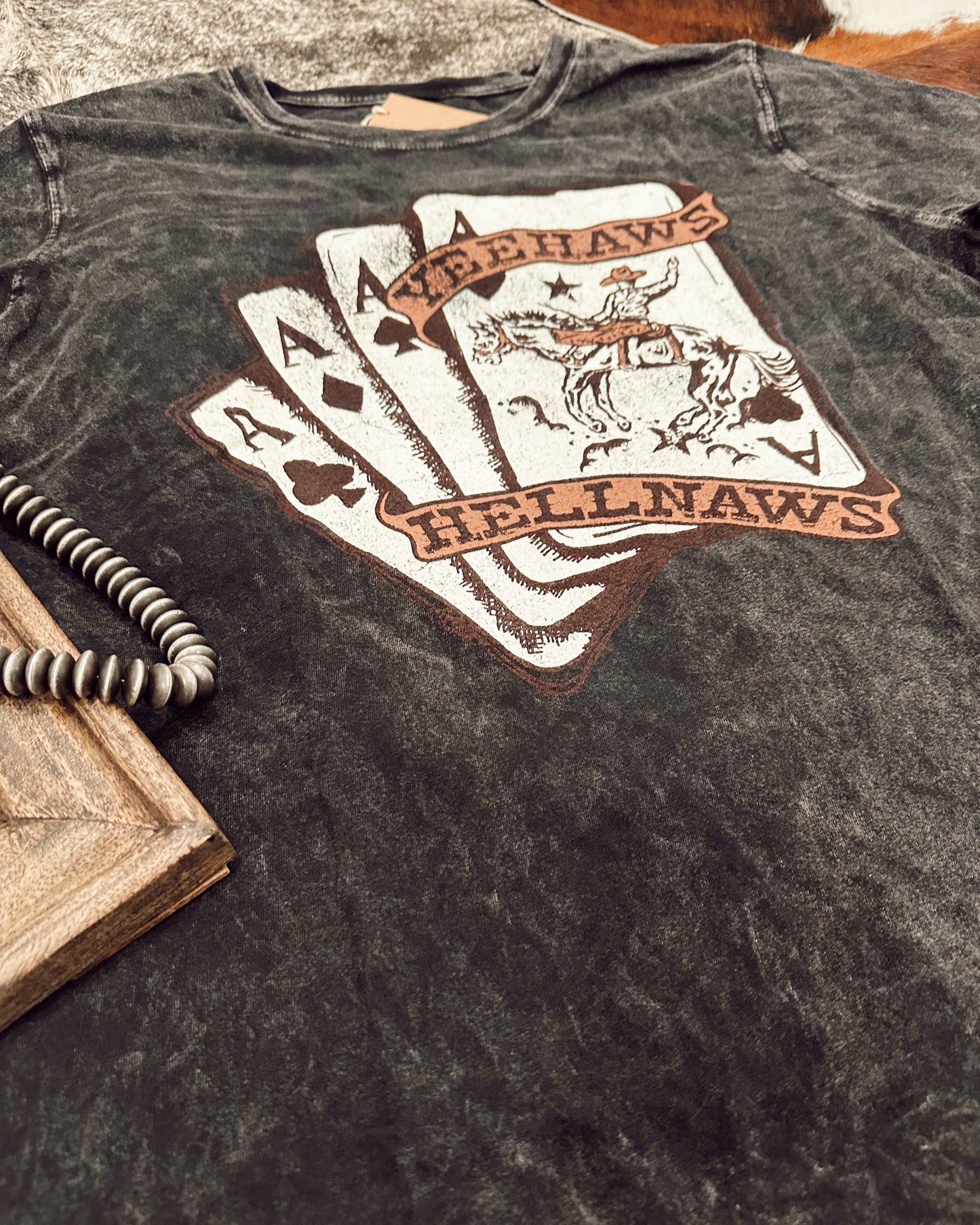 Yeehaws and Hellnaws Graphic in Charcoal