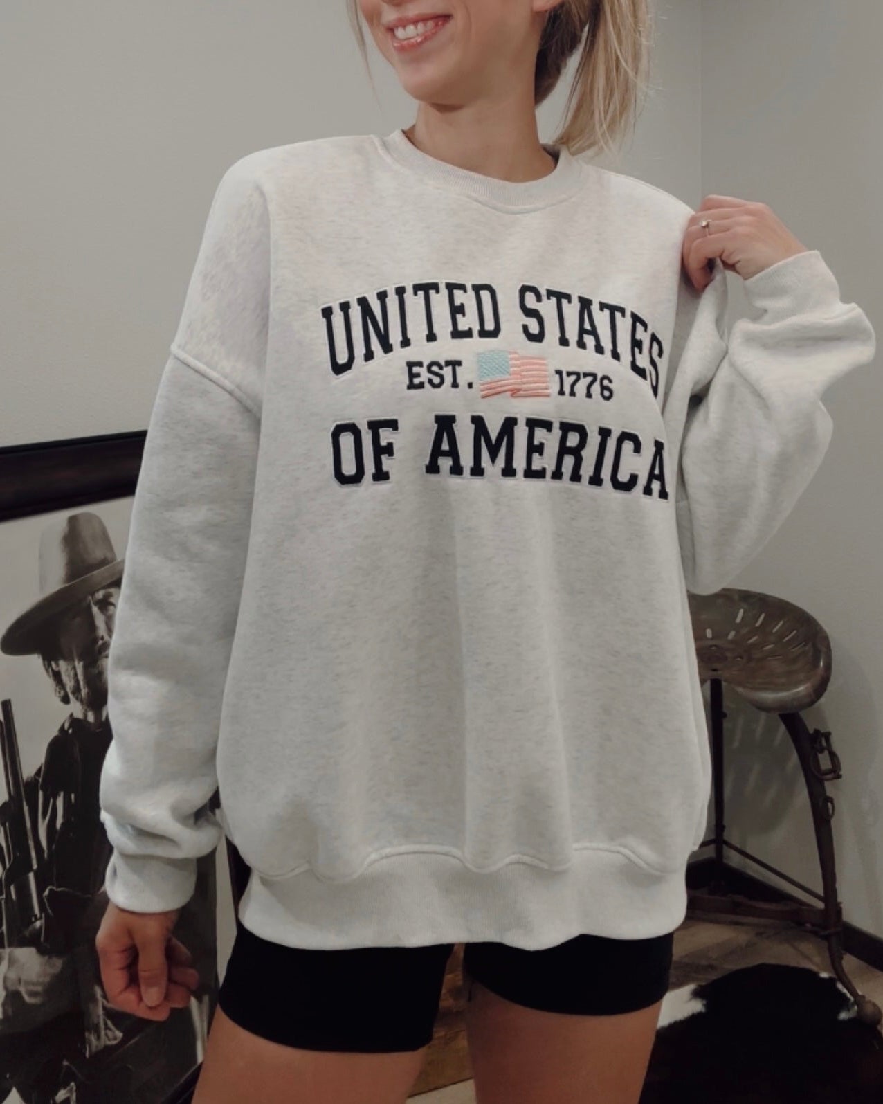 United States of America Crew in Pearl Gray