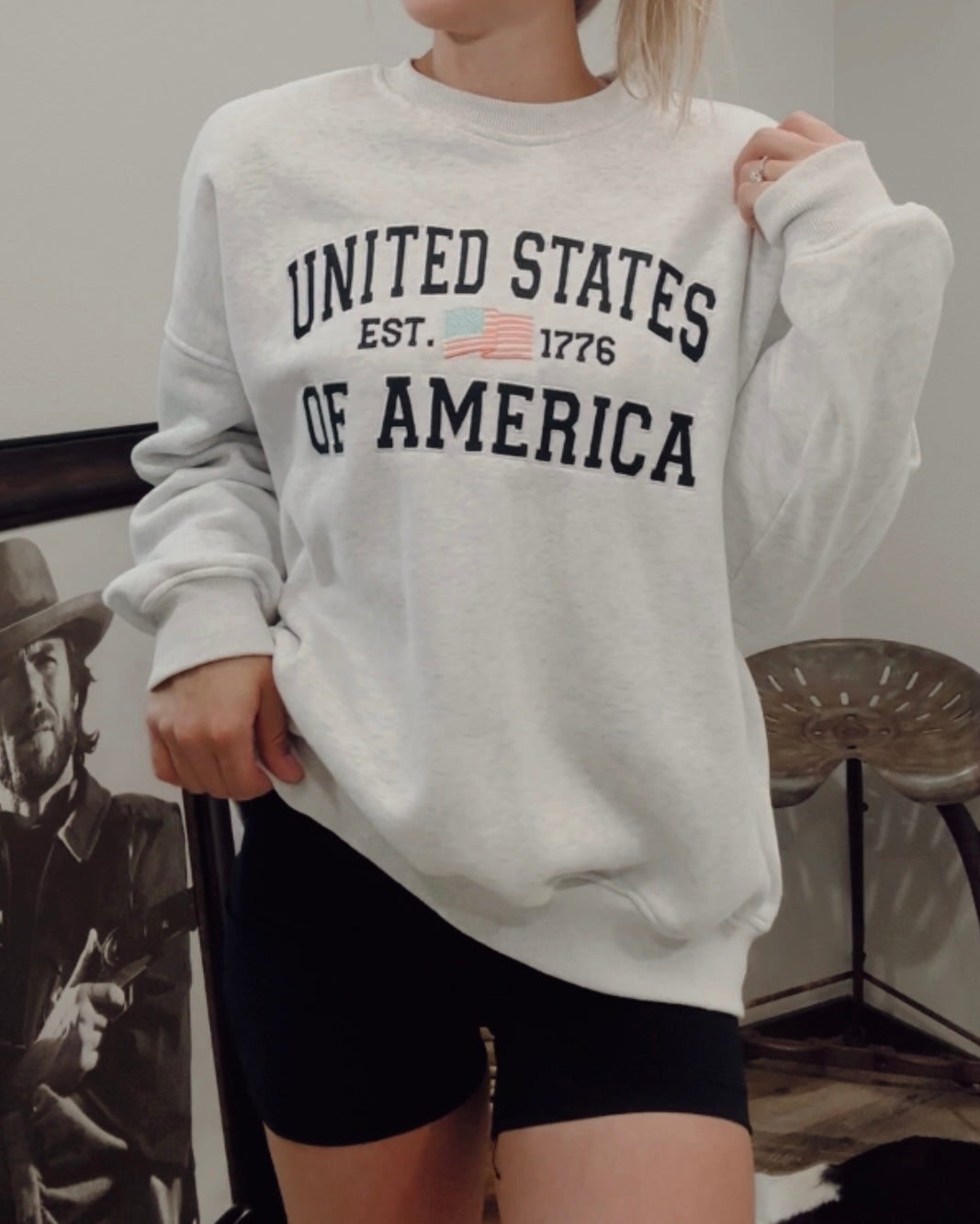 United States of America Crew in Pearl Gray