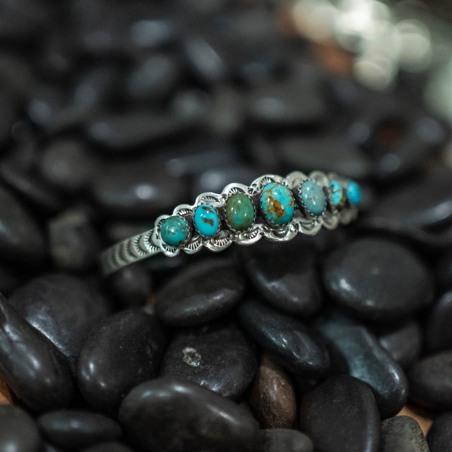 Turquoise Stone Cuff