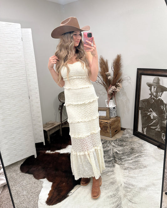 Golden Hour Tiered Ruffle Maxi