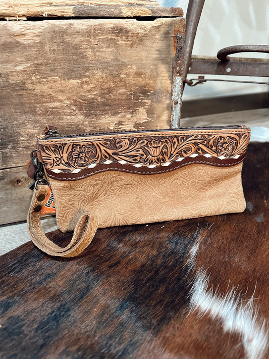 Tooled Wristlet