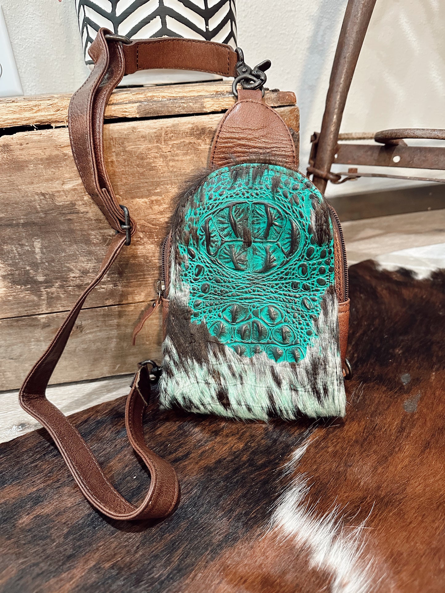 Cowgirl Bum Bag in Turquoise