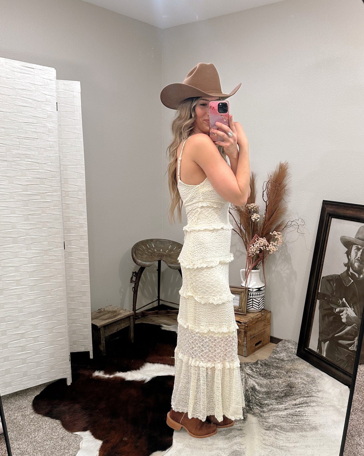 Golden Hour Tiered Ruffle Maxi