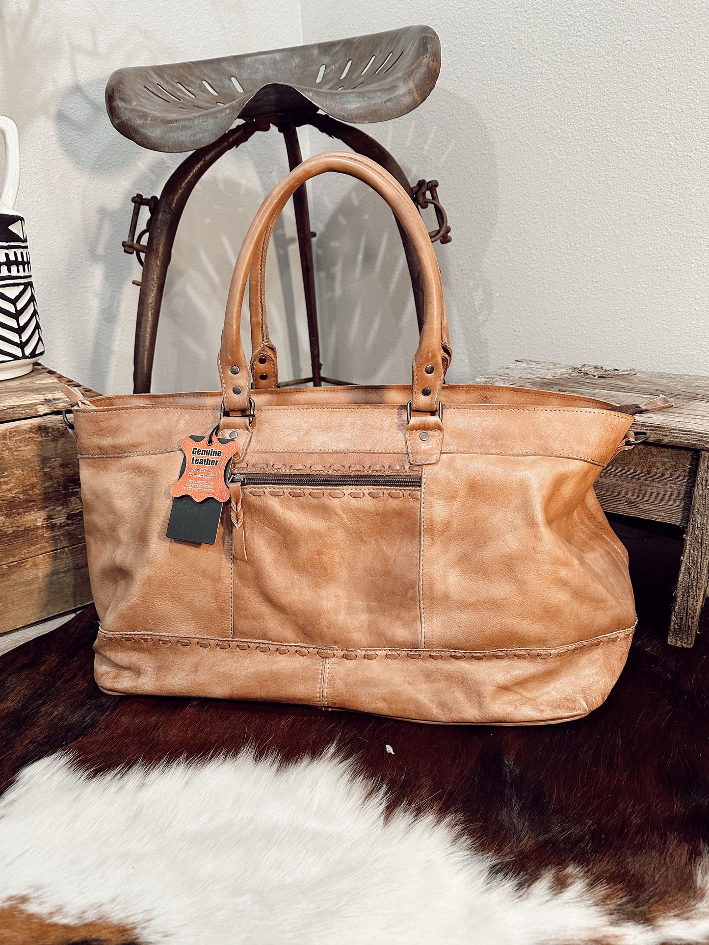 Hit the Road Duffel in Tan