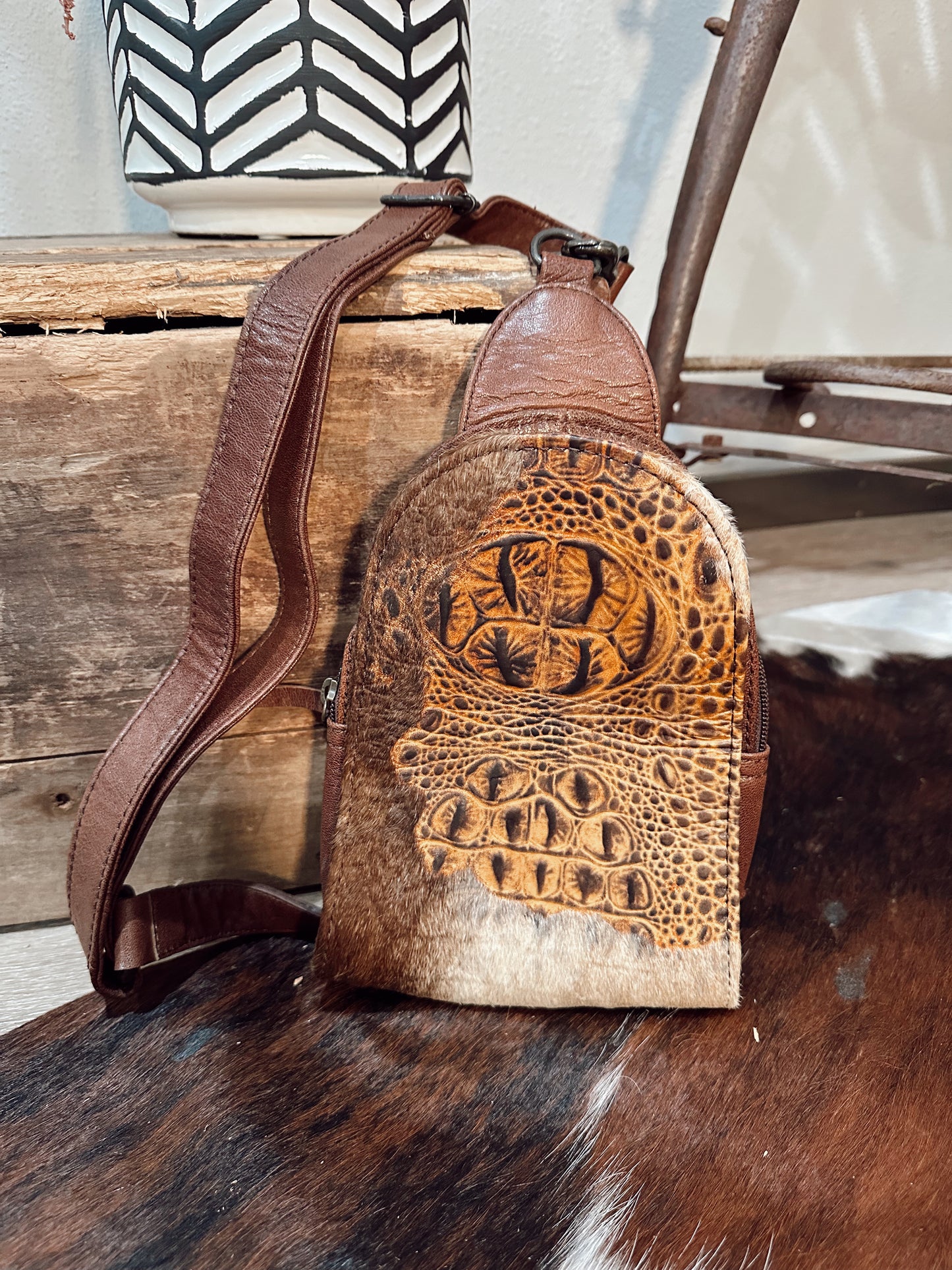 Cowgirl Bum Bag in Brown