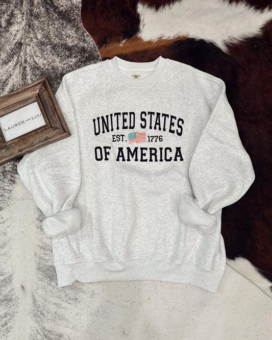 United States of America Crew in Pearl Gray
